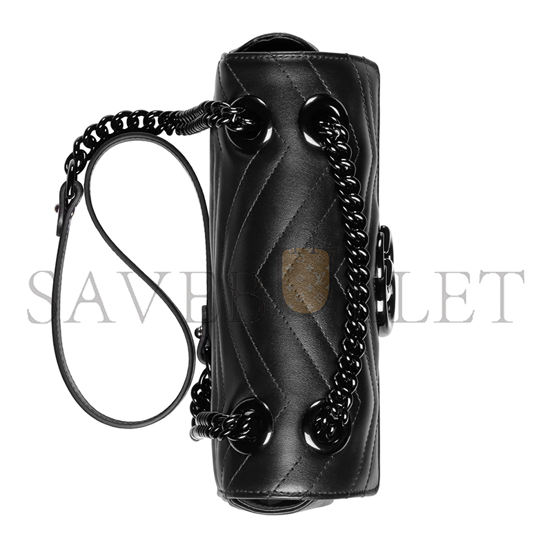 GUCCI GG MARMONT SMALL SHOULDER BAG ‎446744 DTDFV 1000 (22*13*6cm)